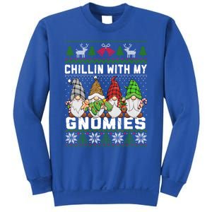 Chillin With My Gnomies Christmas Cute Gnomes Ugly Sweater Gift Sweatshirt