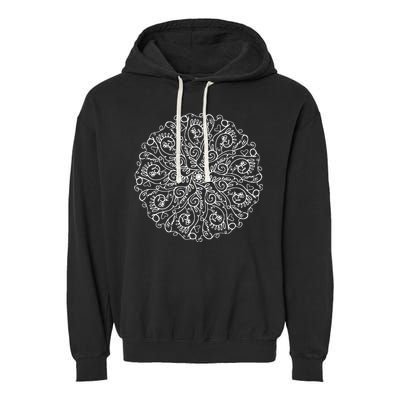 Curse Word Mandala Garment-Dyed Fleece Hoodie
