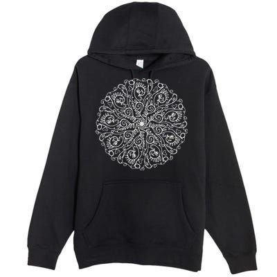 Curse Word Mandala Premium Pullover Hoodie