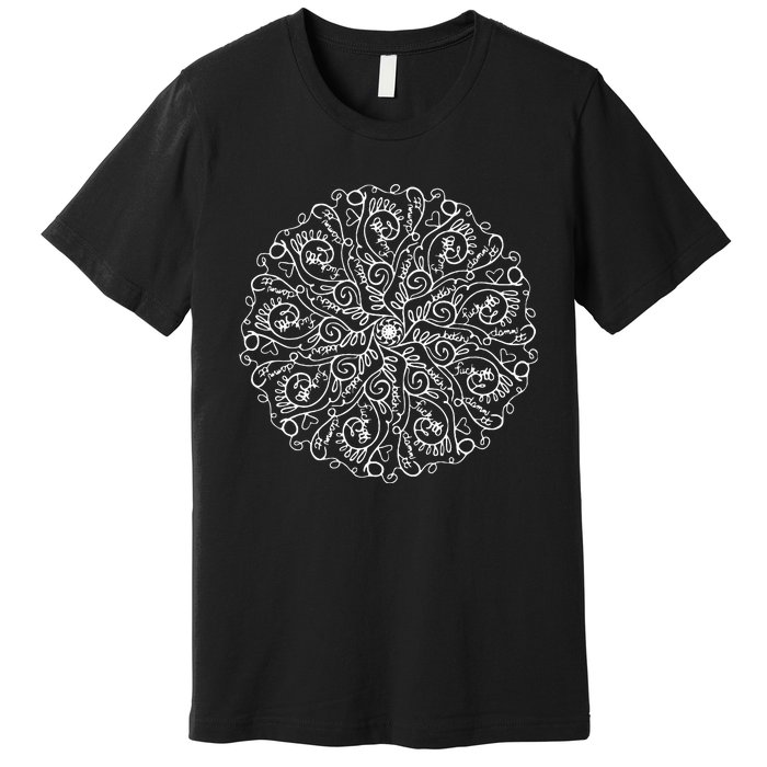 Curse Word Mandala Premium T-Shirt