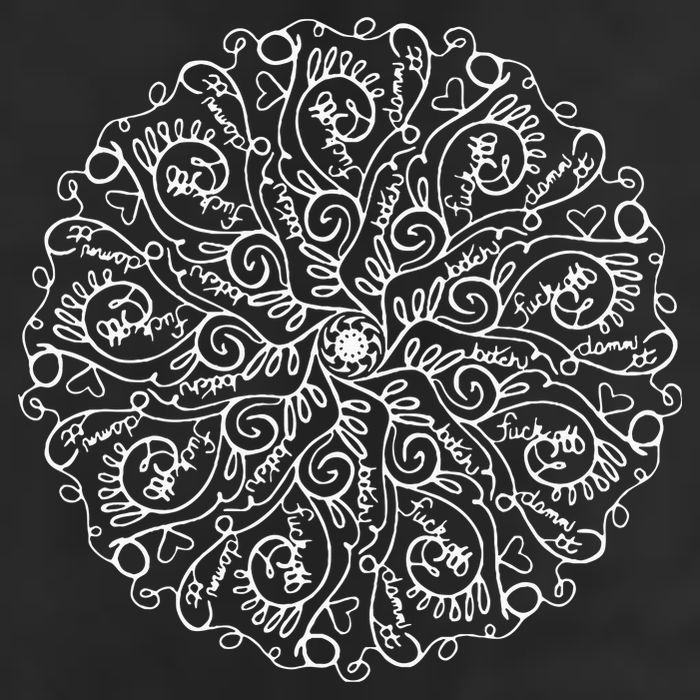 Curse Word Mandala 25L Jumbo Tote