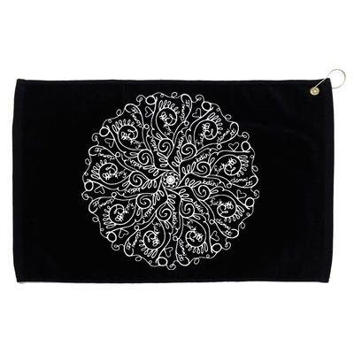 Curse Word Mandala Grommeted Golf Towel