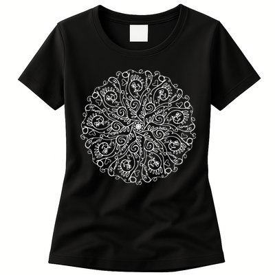 Curse Word Mandala Womens T-Shirt