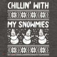 Chillin With My Snowmies Snow Ugly Christmas Sweater Gift Vector Backpack