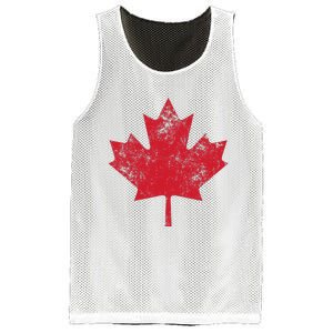 Canada Women Men Distressed Red Maple Leaf Canada Day Mesh Reversible Basketball Jersey Tank