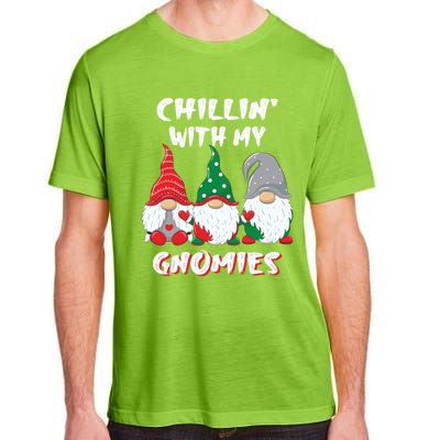 Chilling With My Gnomies Christmas Gift Adult ChromaSoft Performance T-Shirt