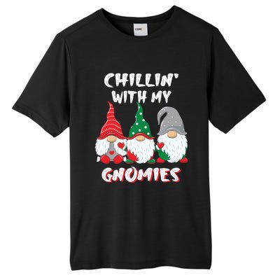 Chilling With My Gnomies Christmas Gift Tall Fusion ChromaSoft Performance T-Shirt