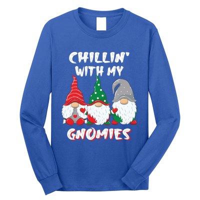 Chilling With My Gnomies Christmas Gift Long Sleeve Shirt