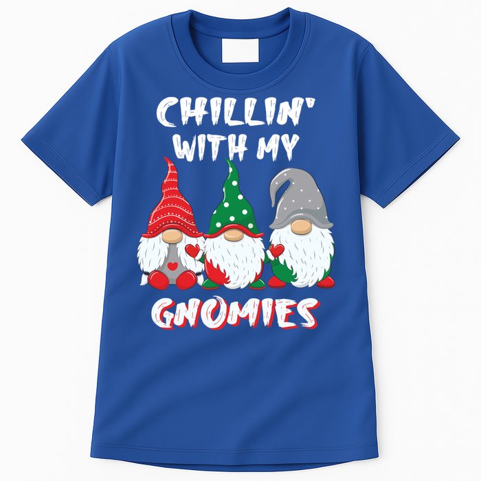 Chilling With My Gnomies Christmas Gift Tall T-Shirt