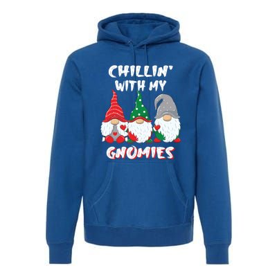 Chilling With My Gnomies Christmas Gift Premium Hoodie