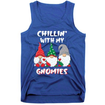 Chilling With My Gnomies Christmas Gift Tank Top