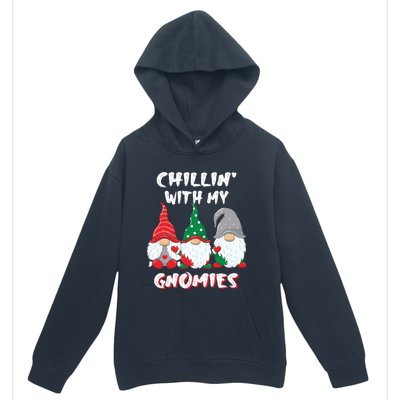 Chilling With My Gnomies Christmas Gift Urban Pullover Hoodie