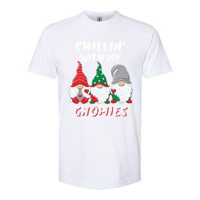 Chilling With My Gnomies Christmas Gift Softstyle CVC T-Shirt