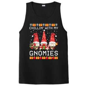 Chillin With My Gnomies Ugly Christmas Sweater Santa Gnomes Gift PosiCharge Competitor Tank