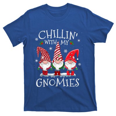 Chillin With My Gnomies Funny Hilarious Gnome Christmas Meaningful Gift T-Shirt