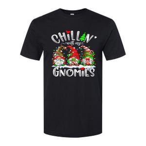 Chillin With My Gnomies Christmas Lights Gnomes Family Xmas  Softstyle® CVC T-Shirt