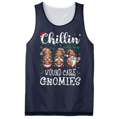 Chillin With My Wound Care Gnome Christmas Wounds Specialist Mesh Reversible Basketball Jersey Tank