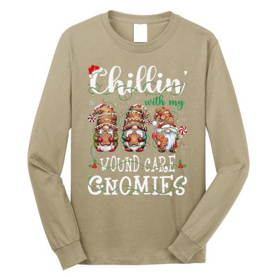 Chillin With My Wound Care Gnome Christmas Wounds Specialist Long Sleeve Shirt