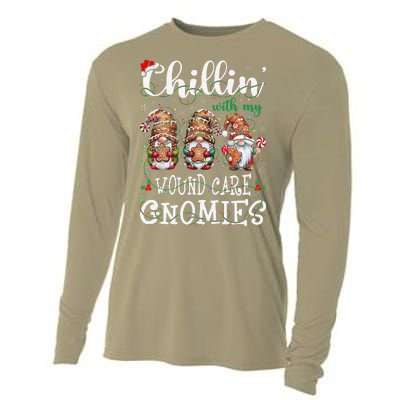 Chillin With My Wound Care Gnome Christmas Wounds Specialist Cooling Performance Long Sleeve Crew