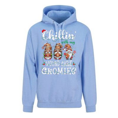 Chillin With My Wound Care Gnome Christmas Wounds Specialist Unisex Surf Hoodie