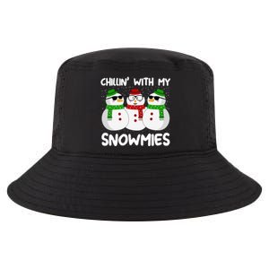 Chillin With My Snowmies Christmas Gift Cool Comfort Performance Bucket Hat