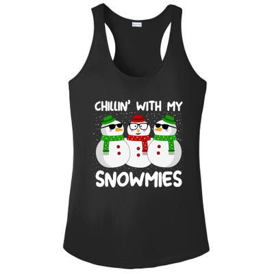 Chillin With My Snowmies Christmas Gift Ladies PosiCharge Competitor Racerback Tank