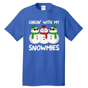 Chillin With My Snowmies Christmas Gift Tall T-Shirt