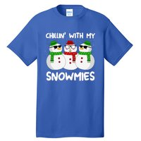 Chillin With My Snowmies Christmas Gift Tall T-Shirt