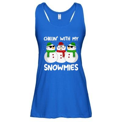 Chillin With My Snowmies Christmas Gift Ladies Essential Flowy Tank