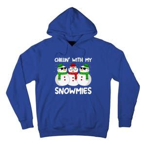 Chillin With My Snowmies Christmas Gift Tall Hoodie