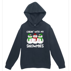 Chillin With My Snowmies Christmas Gift Urban Pullover Hoodie