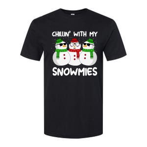 Chillin With My Snowmies Christmas Gift Softstyle CVC T-Shirt