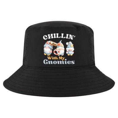 Chillin With My Gnomies Beach Gnomes With Shells Gift Cool Comfort Performance Bucket Hat