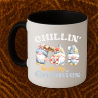 Chillin With My Gnomies Beach Gnomes With Shells Gift Mug