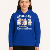 Chillin With My Gnomies Beach Gnomes With Shells Gift Hoodie
