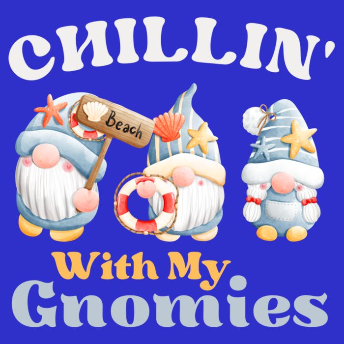 Chillin With My Gnomies Beach Gnomes With Shells Gift Hoodie