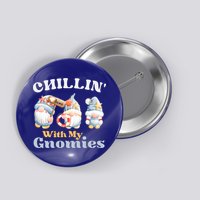 Chillin With My Gnomies Beach Gnomes With Shells Gift Button