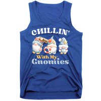 Chillin With My Gnomies Beach Gnomes With Shells Gift Tank Top