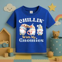 Chillin With My Gnomies Beach Gnomes With Shells Gift Toddler T-Shirt