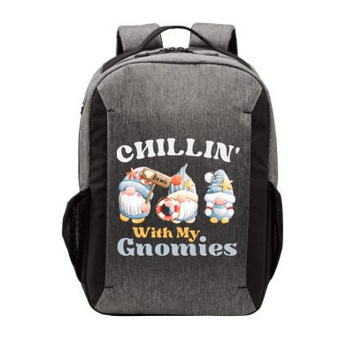 Chillin With My Gnomies Beach Gnomes With Shells Gift Vector Backpack