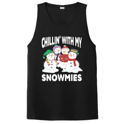 Chillin' With My Snowmies Christmas Snow Cool Gift PosiCharge Competitor Tank