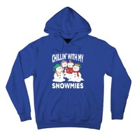 Chillin' With My Snowmies Christmas Snow Cool Gift Hoodie