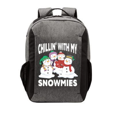 Chillin' With My Snowmies Christmas Snow Cool Gift Vector Backpack