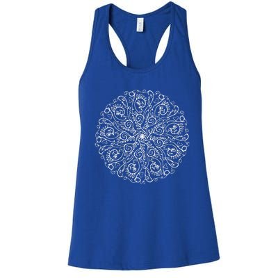 Curse Word Mandala Women's Racerback Tank