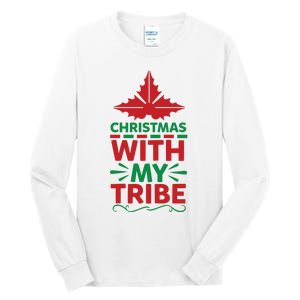 Christmas With My Tribe Tall Long Sleeve T-Shirt