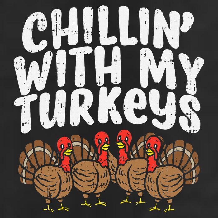 Chillin With My Turkeys Thanksgiving 25L Jumbo Tote