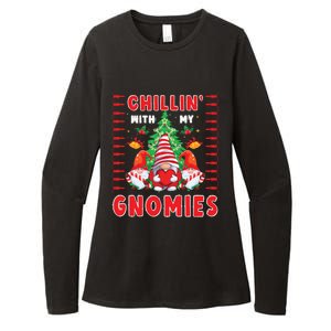 Chillin With My Gnomies Christmas Family Cute Gnomes Xmas Pj Gift Womens CVC Long Sleeve Shirt