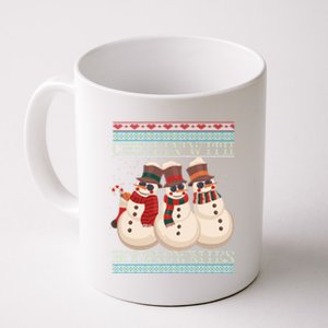 Chillin With My Snowmies Ugly Christmas Snow Cool Gift Gift Black Coffee Mug