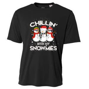 Chillin With My Snowmies Christmas Cooling Performance Crew T-Shirt