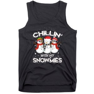 Chillin With My Snowmies Christmas Tank Top